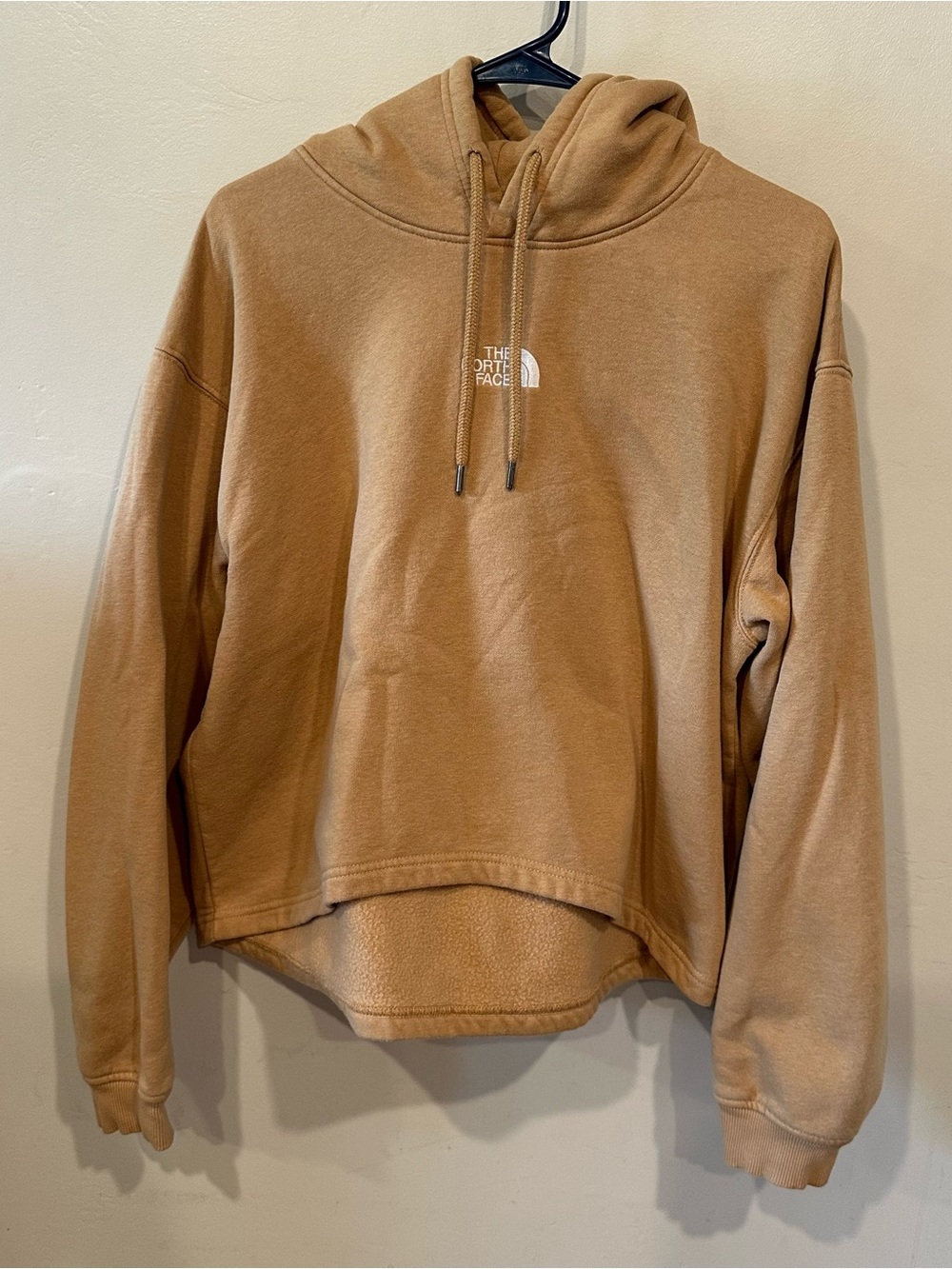 The North Face Cropped Pullover Hoodie Yellow Women’s XL